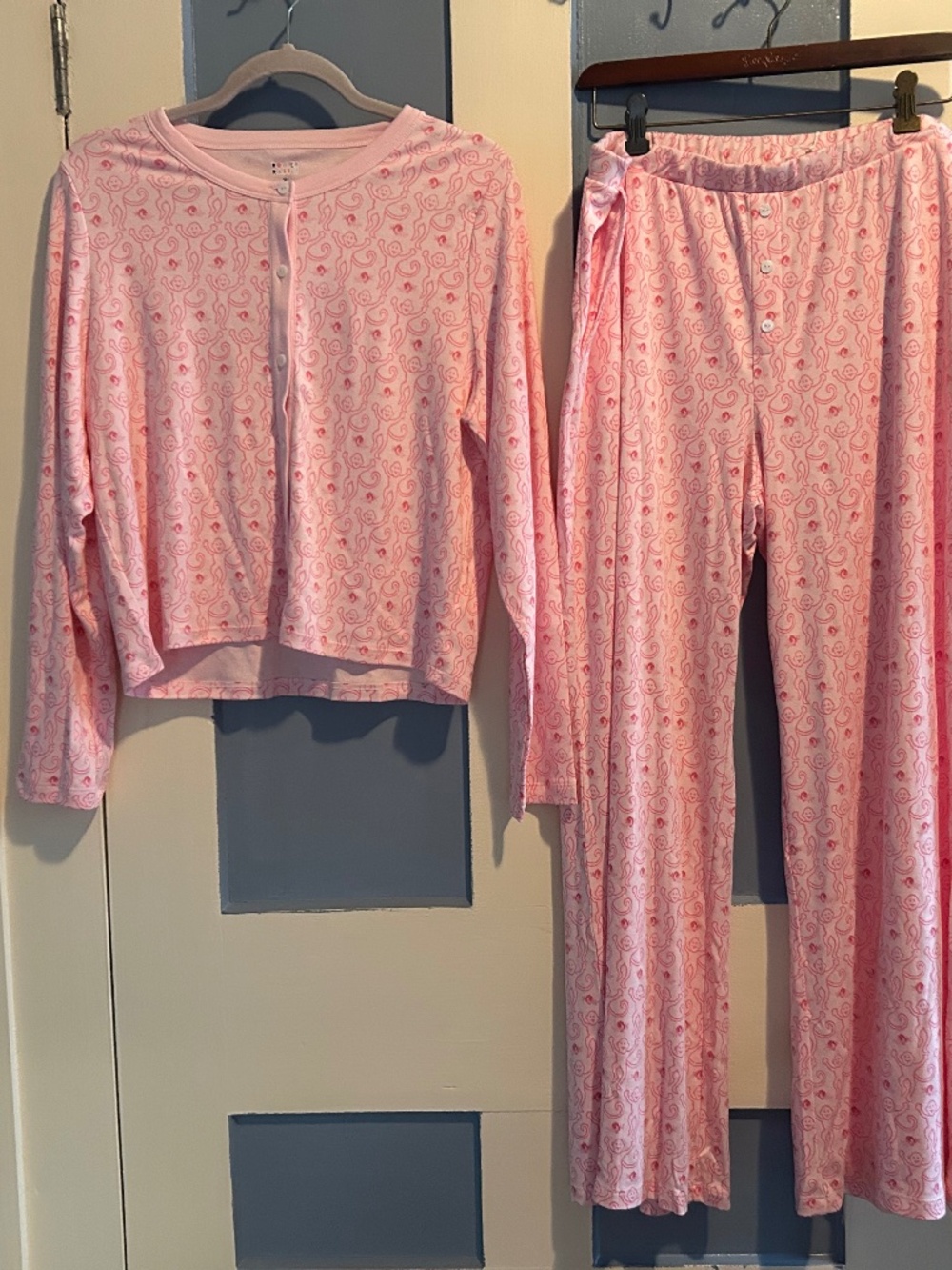 Roller Rabbit Pima Soft Cardigan and Pant Pajama Set